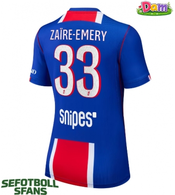 Paris Saint-Germain Warren Zaire-Emery #33 Hemmatröja Kvinnor 2026-27 Kortärmad
